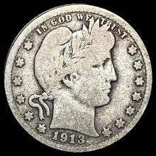 1913 Barber Quarter NICELY CIRCULATED