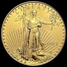 1993 1/2 oz Gold American Eagle $25 SUPERB GEM BU