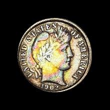 1902 Barber Dime LIGHTLY CIRCULATED