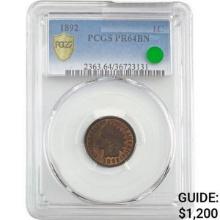 1892 Indian Head Cent PCGS PR64BN