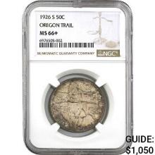1926-S Oregon Trail 50C NGC MS66+  MS66+