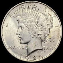 1922 Silver Peace Dollar GEM BU