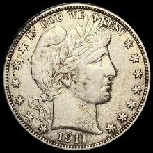 1911-D Silver Barber Half Dollar HIGH GRADE