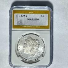 1879-S Morgan Silver Dollar PGA MS66