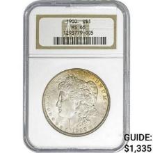 1900 Morgan Silver Dollar NGC MS66