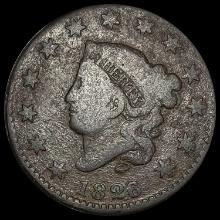 1826 Coronet Head Large Cent LIGHTLY CIRCULATED