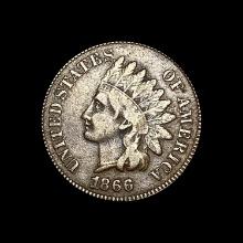 1866 Indian Head Cent NEARLY UNCIRCULATED
