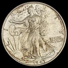 1943 Walking Liberty Half Dollar CHOICE BU