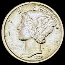 1924-D Mercury Dime CLOSELY UNCIRCULATED