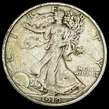 1919-S Walking Liberty Half Dollar NEARLY UNCIRCULATED NEARLY UNCIRCULATED
