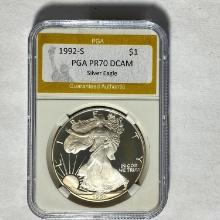 1992-S Silver Eagle PGA PR70 DCAM