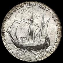 1920-D Silver Pilgrim Tercentenary Half Dollar UNCIRCULATED