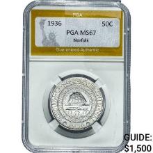 1936 Norfolk 50C PGA MS67