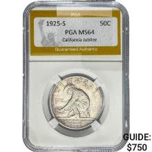 1925-S California Jubilee 50C PGA MS64