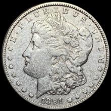 1891 Morgan Silver Dollar LIGHTLY CIRCULATED