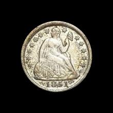 1851 Seated Liberty Dime LIGHTLY CIRCULATED