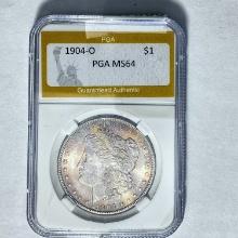 1904-O Morgan Silver Dollar PGA MS64