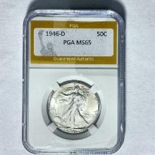 1946-D Walking Liberty Half Dollar PGA M