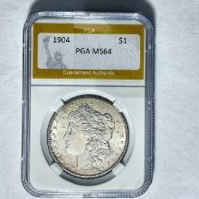 1904 Morgan Silver Dollar PGA MS64