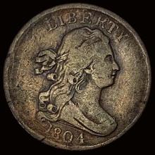1804 Draped Bust Half Cent NICELY CIRCULATED
