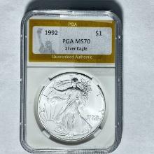 1992 Silver Eagle PGA MS70