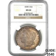 1878-S Morgan Silver Dollar NGC MS64