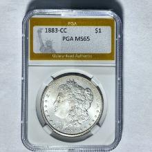 1883-CC Morgan Dollar PGA MS65