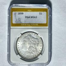 1899 Morgan Silver Dollar PGA MS63