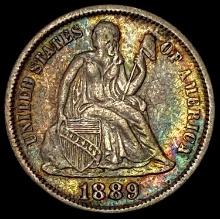1889 Seated Liberty Dime CLOSELY UNCIRCULATED