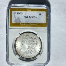 1900 Morgan Silver Dollar PGA MS65+