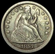 1857 Seated Liberty Dime NEARLY UNCIRCULATED