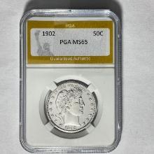 1902 Barber Half Dollar PGA MS65