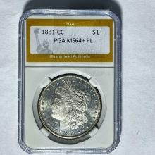 1881-CC Morgan Dollar PGA MS64+ PL