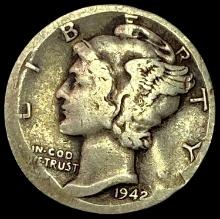 1942-D Mercury Dime NICELY CIRCULATED