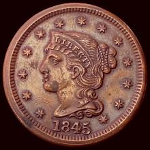 1845 Braided Hair Large Cent UNCIRCULATED