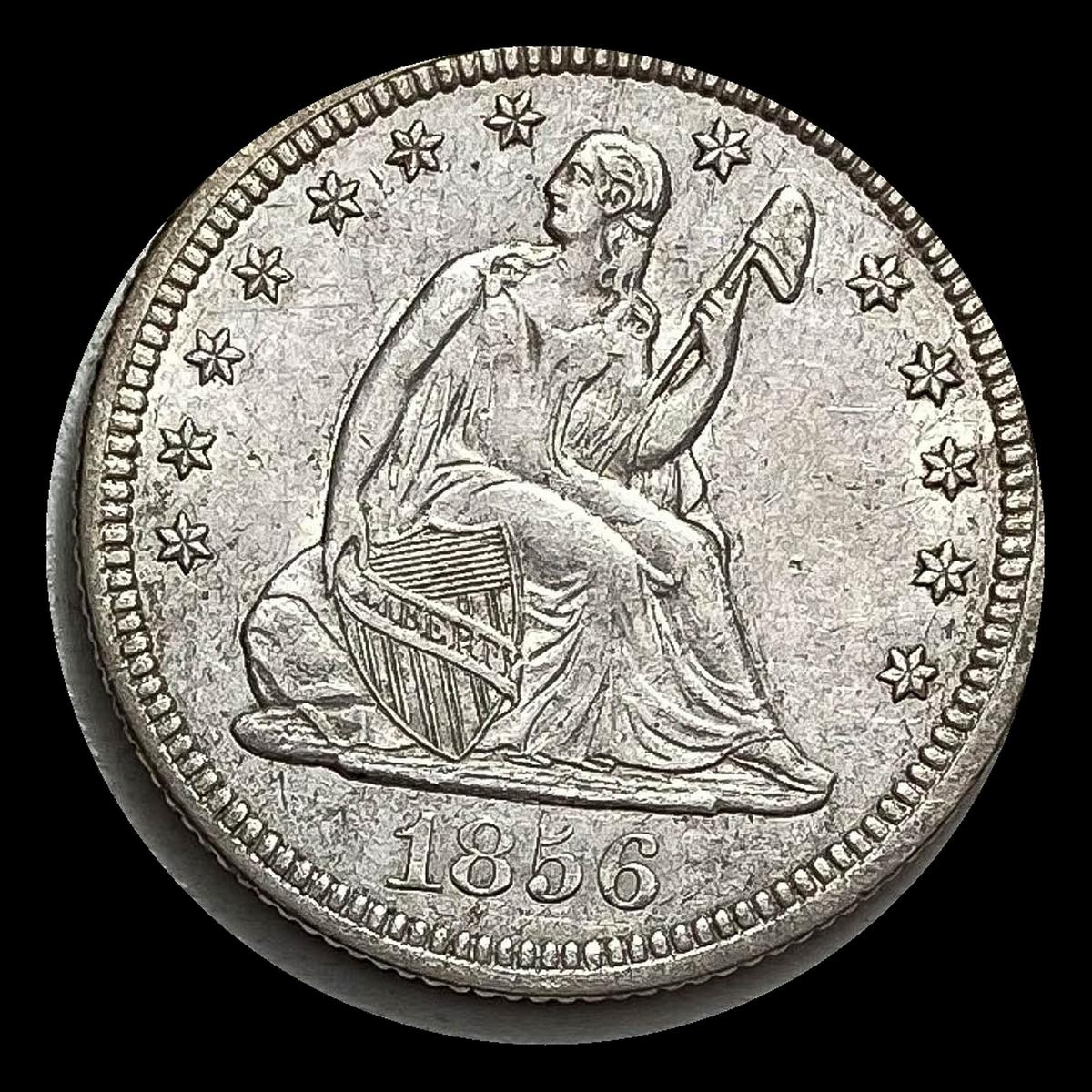1856 Seated Liberty Quarter CLOSELY UNCIRCULATED