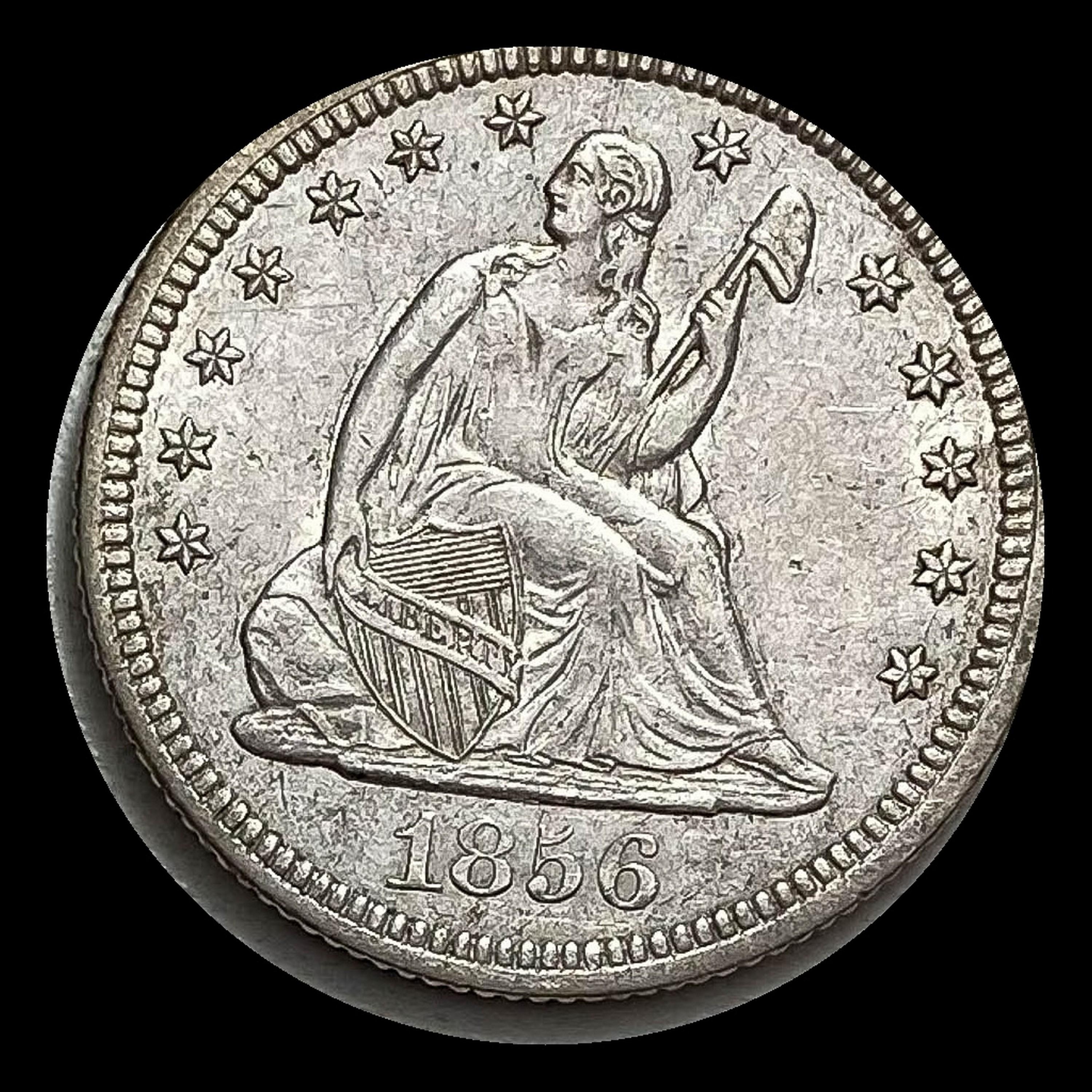 1856 Seated Liberty Quarter CLOSELY UNCIRCULATED
