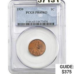 1939 Lincoln Cent PCGS PR65RD
