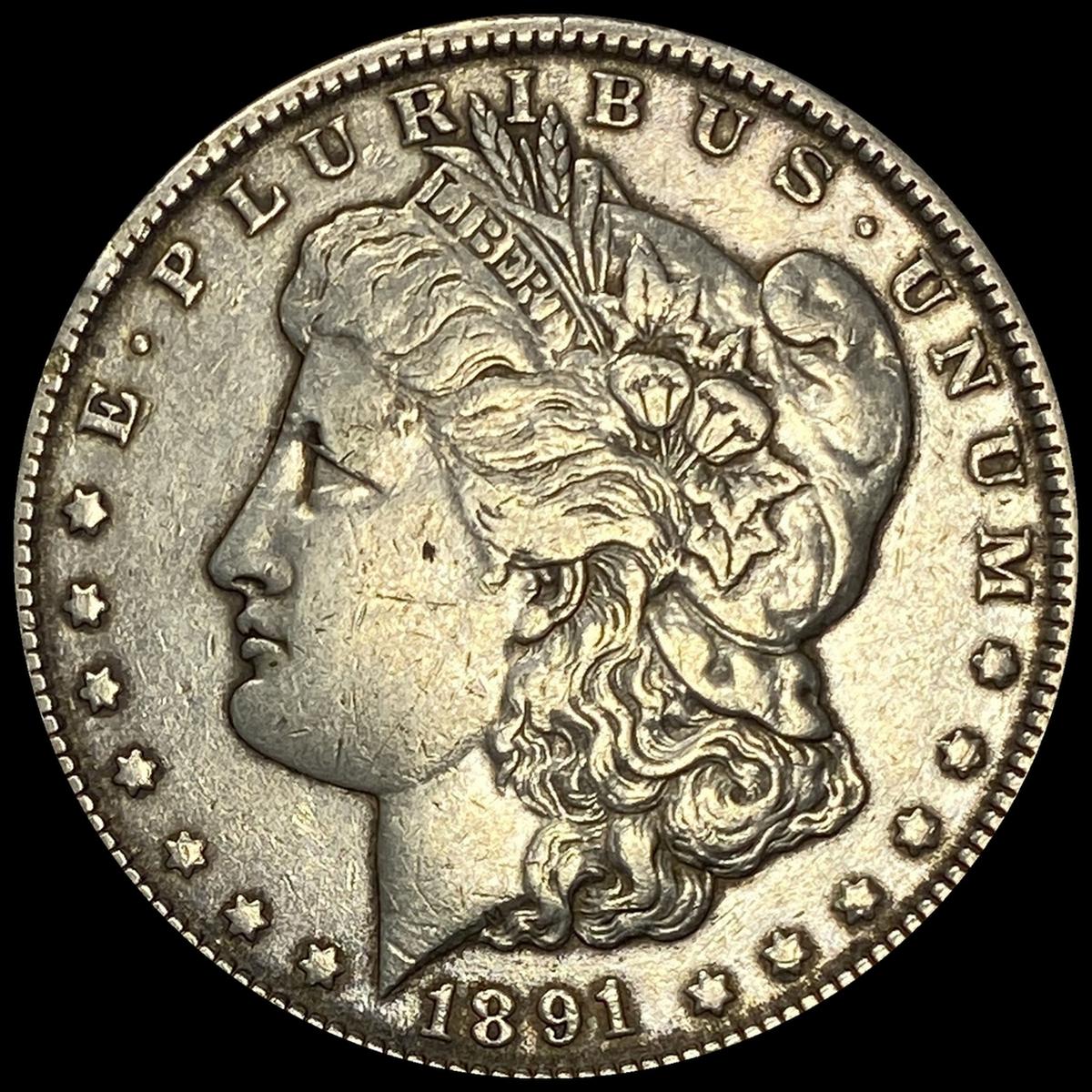 1891 Morgan Silver Dollar LIGHTLY CIRCULATED