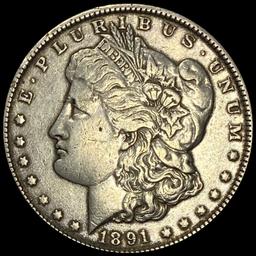 1891 Morgan Silver Dollar LIGHTLY CIRCULATED