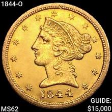 1844-O $5 Gold Half Eagle