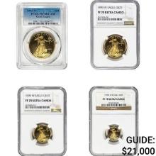 1995-W [4] $5-$50 American Gold Eagle 1/10-1OZ NGC/PCGS PF/PR70 ULTRA CAMEO
