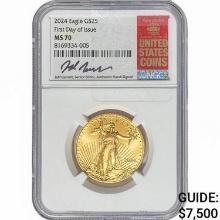2024 1/2oz $25 Gold Eagle NGC MS70