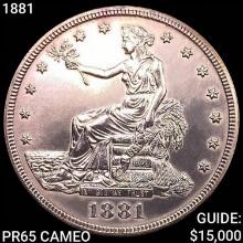 1881 Silver Trade Dollar GEM PROOF CAM