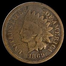 1869 Indian Head Cent NICELY CIRCULATED