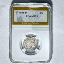 1928-D Buffalo Nickel PGA MS63