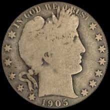 1905-O Silver Barber Half Dollar NICELY CIRCULATED