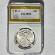 1940 Walking Liberty Half Dollar PGA MS6