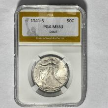 1941-S Walking Liberty Half Dollar PGA M
