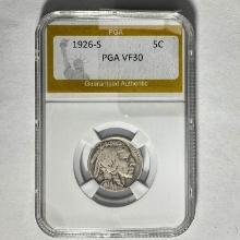 1926-S Buffalo Nickel PGA VF30